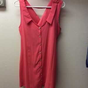 Salmon color work dress small/medium
